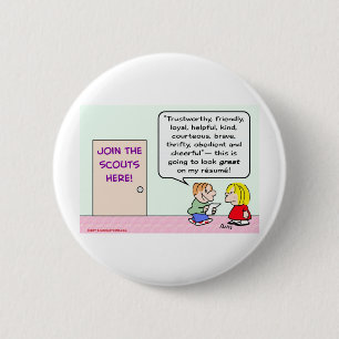 boy girl scouts join great resume 2 inch round button