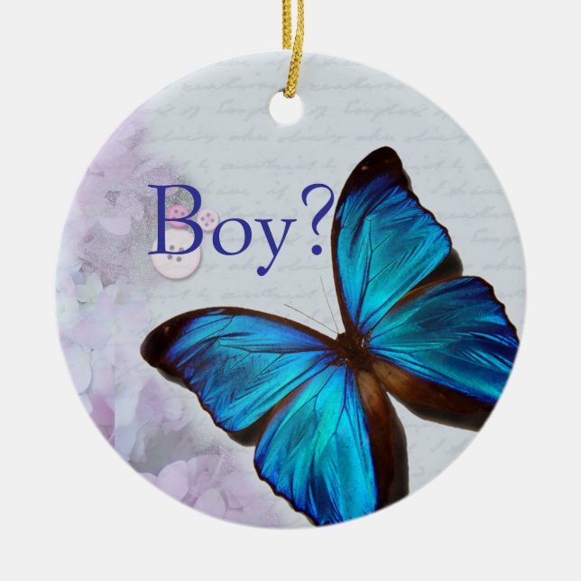 Boy/Girl Spinner Ceramic Ornament (Front)