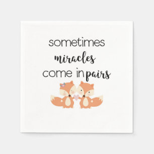 Boy Girl Twins Napkin