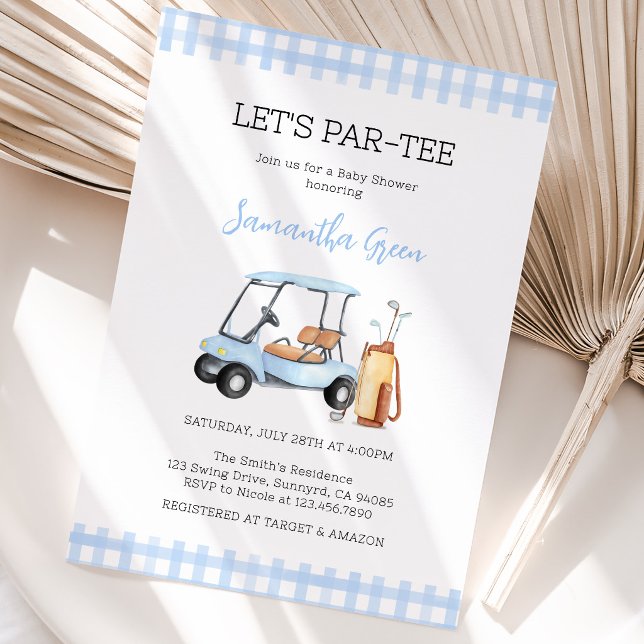 Boy Golf Baby Shower Invitation (Creator Uploaded)