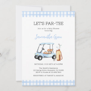 Boy Golf Baby Shower Invitation
