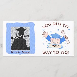 Boy Graduate Kindergarten / Preschool Photo Card