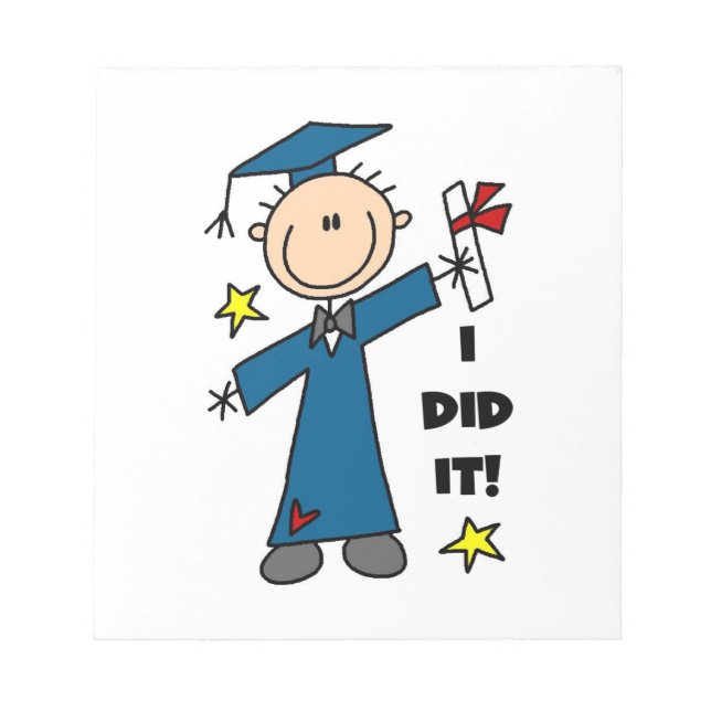 Boy Graduate Notepad (Front)