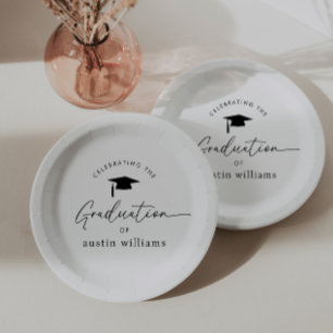 Boy Graduation Celebration Paper Plate