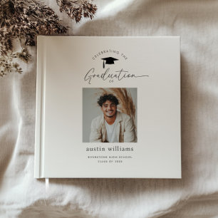 Boy Graduation Celebration Photo Welcome Guest Book