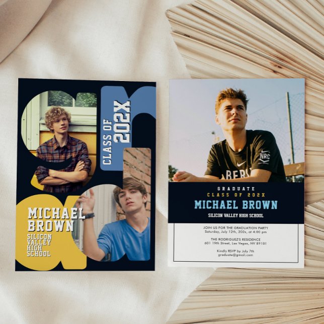 Boy Graduation Party Invitation (Creator Uploaded)