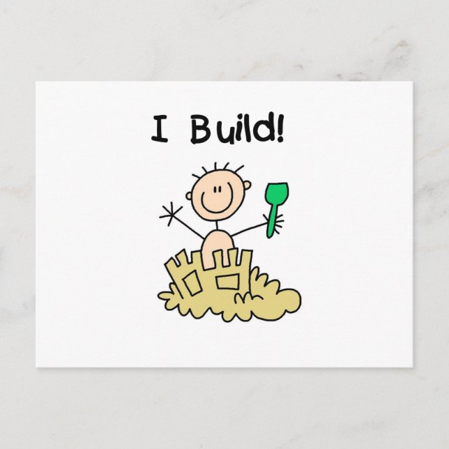 Boy I Build Postcard (Front)