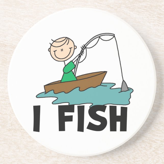 Boy I Fish Coaster (Front)