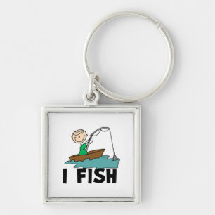 Boy I Fish Keychain