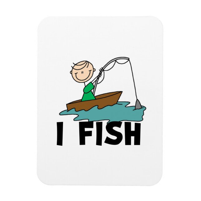 Boy I Fish Magnet (Vertical)