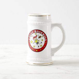 Boy I Play Baseball T-shirts and Gifts Beer Stein