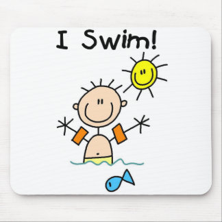 Boy I Swim Mousepad