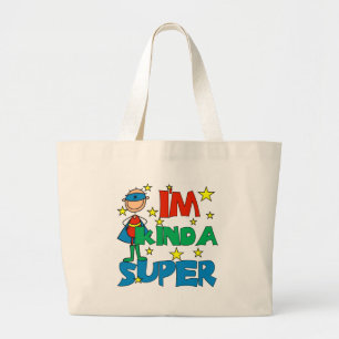 Boy I'm Kinda Super Large Tote Bag