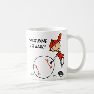Boy I'm Six Baseball Customizable Mug