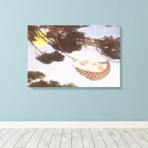 Boy in Hassoc Tree by Jessie Willcox Smith Canvas Print