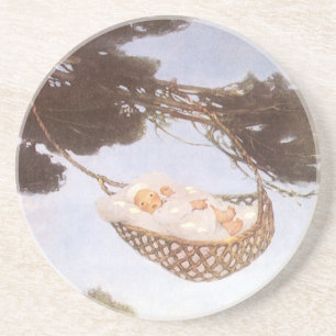 Boy in Hassoc Tree by Jessie Willcox Smith Coaster