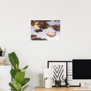 Boy in Hassoc Tree by Jessie Willcox Smith Poster