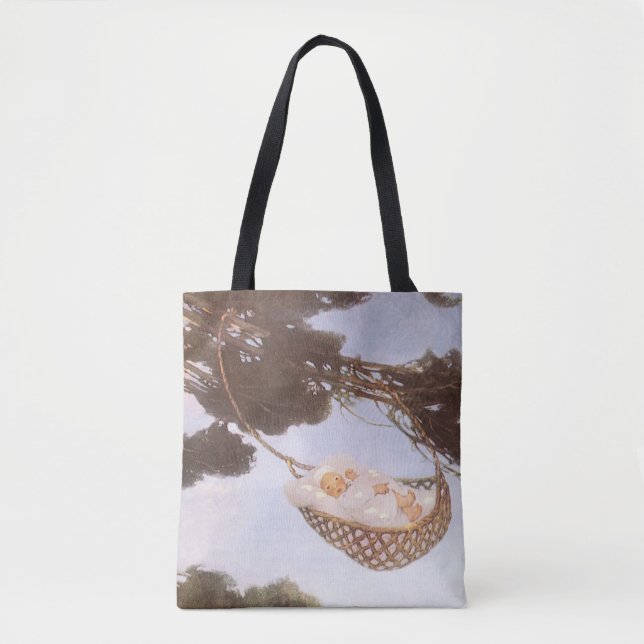 Boy in Hassoc Tree by Jessie Willcox Smith Tote Bag (Front)