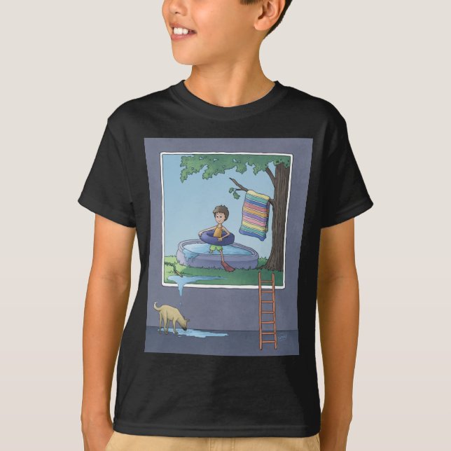 Boy in the kiddie pool T-Shirt (Front)