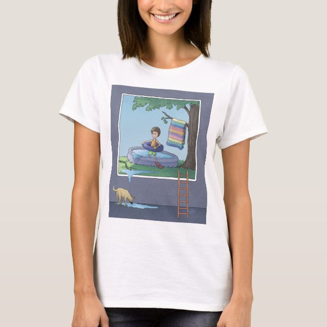Boy in the kiddie pool T-Shirt (Front)