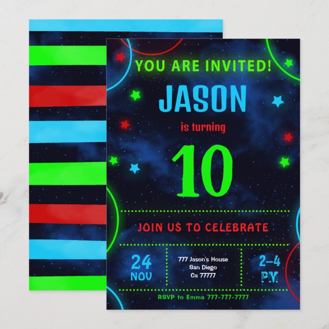 Boy Invitation (Front/Back)