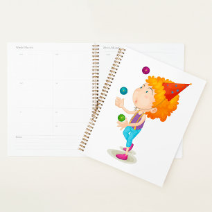 Boy Juggling Spiral Planner