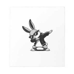 Boy Kid Easter Day Dabbing Bunny Rabbit Hip Hop Ea Notepad