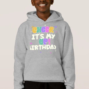 BOY KIDS BIRTHDAY CHEER UP PULLOVER HOODIE