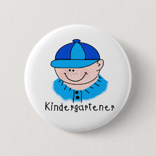 Boy Kindergartener 2 Inch Round Button