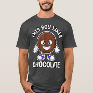 Boy Likes Chocolate Cute Chocolate Lover T-Shirt