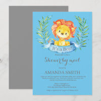 Boy Lion Baby shower par Mail Invitation