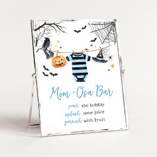 Boy Little Boo Halloween Mom Osa Bar Sign