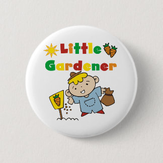 Boy Little Gardener 2 Inch Round Button