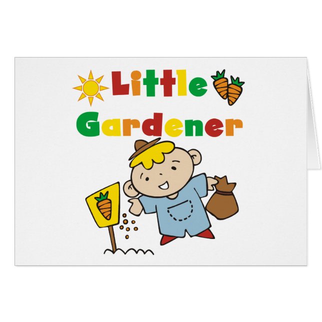 Boy Little Gardener Tshirts and Gifts (Front Horizontal)