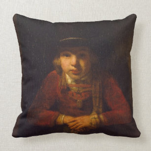 Boy Looking through the Window, c.1647 Throw Pillow