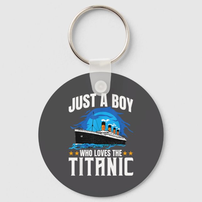 Boy Loves Titanic Keychain (Front)