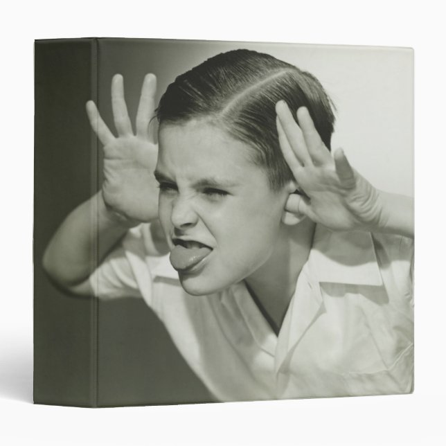 Boy Making Face Binder (Front/Spine)