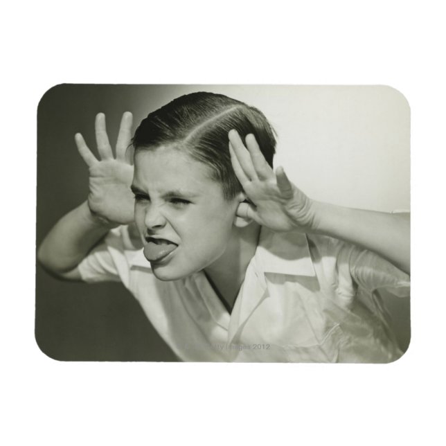 Boy Making Face Magnet (Horizontal)