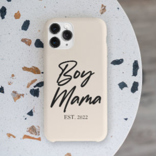 Boy Mama Custom Est. Year Minimal Mom Mother Mommy iPhone 13 Pro Max Case