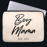 Boy Mama Custom Est. Year Minimal Mom Mother Mommy Laptop Sleeve<br><div class="desc">This is a Custom Date Boy Mama Women's Laptop Sleeve!


Mother's Day Mom Mother Mommy Momma Mama Gifts Gift Boy Mom</div>