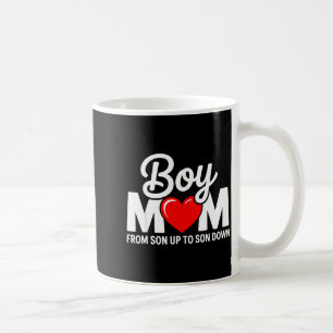 Boy mama from son up to sun down mother's day funn coffee mug