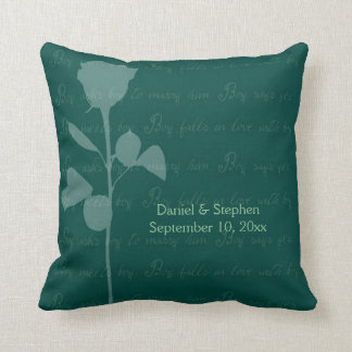Boy Meets Boy Throw Pillow