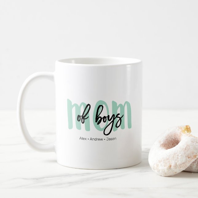 Boy Mom Mug From Sons (With Donut)