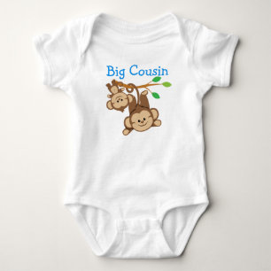 Boy Monkeys Big Cousin Baby Bodysuit