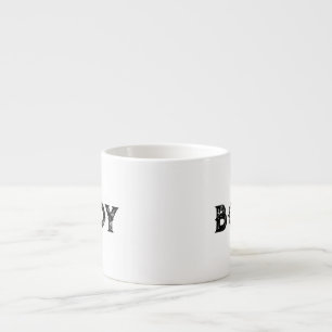 Boy name Style Espresso text Specialty Mug