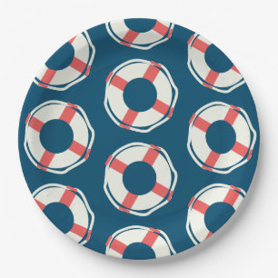 Boy Nautical Ocean Pool Birthday Baby Shower Party Paper Plate