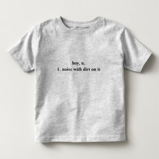 Boy, noise with dirt on it t-shirt