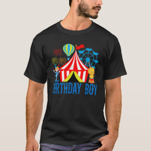 Boy of The Birthday For Boy Ringmaster Circus Them T-Shirt