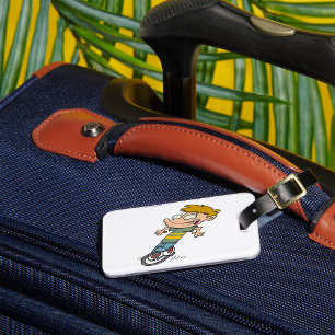 Boy On A Unicycle Luggage Tag