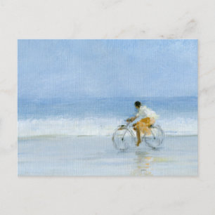 Boy on Bicycle 2 Postcard